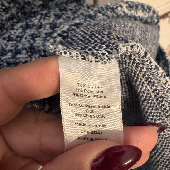 TALBOTS Womens 3/4 Sleeve Button Neck Tweed Knee Length Dress SZ L - Picture 3 of 3